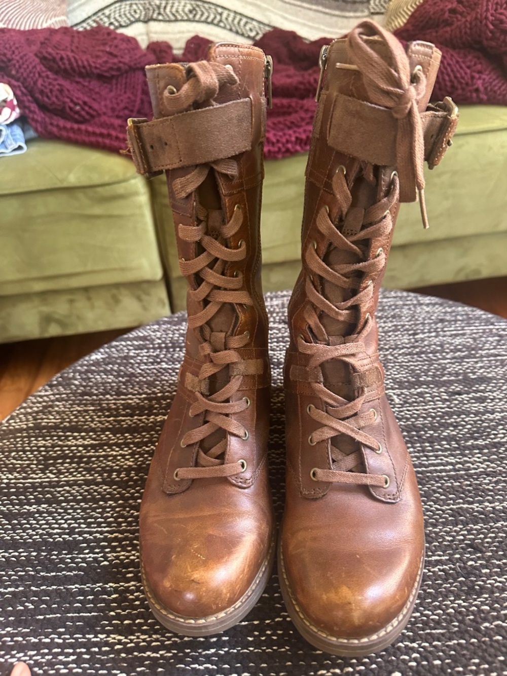 Timberland lace-up leather boots